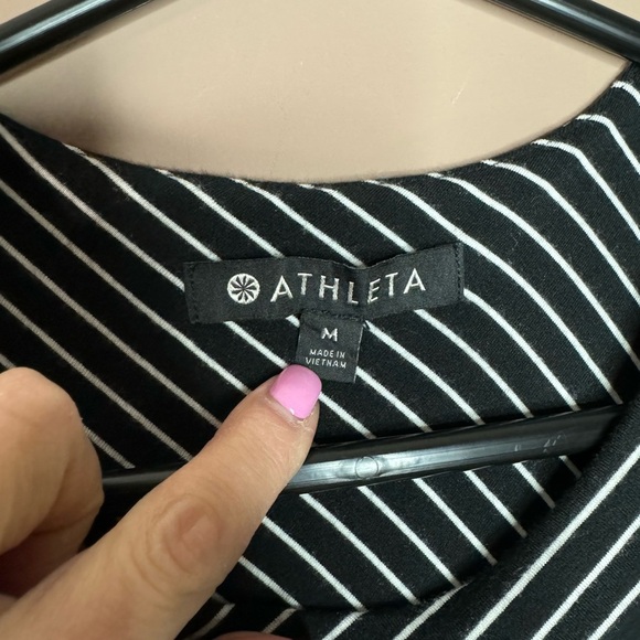 Athleta Feminine Santorini High Neck Mix Stripe Dress - Picture 3 of 4